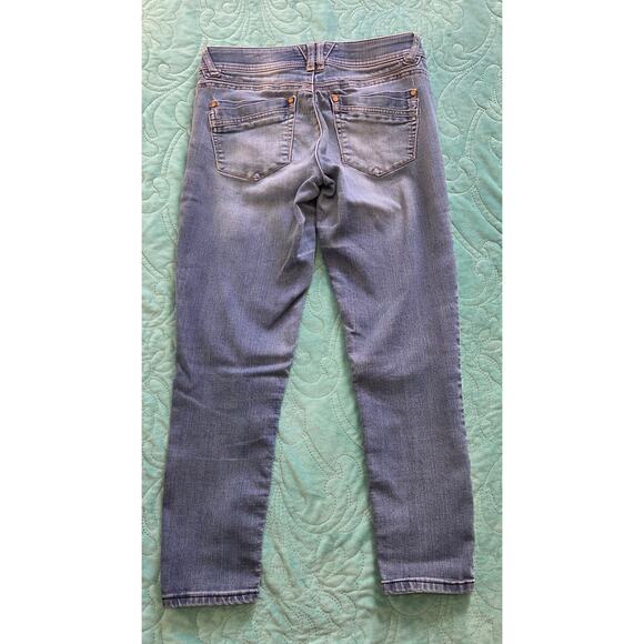 Democracy Ab technology Distressed Straight Jeans Woman's Size 4 - Picture 5 of 6